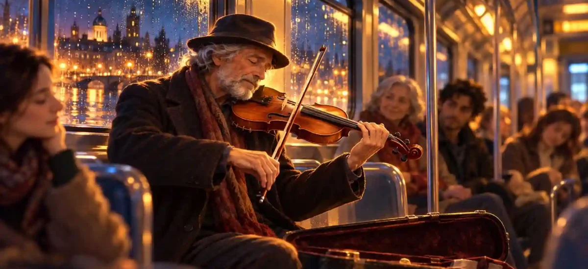 El Violinista del Tren Nocturno por Lilian Rodríguez