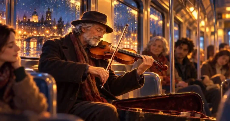 El Violinista del Tren Nocturno por Lilian Rodríguez