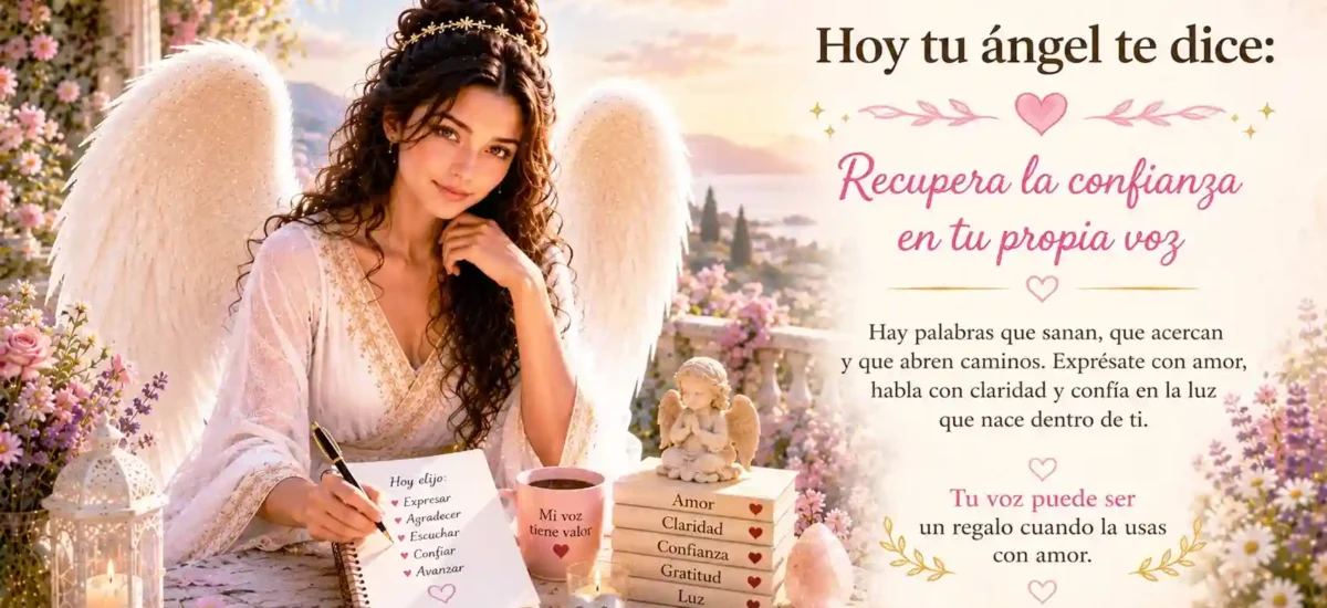 Hoy tu ángel te dice: Recupera la confianza en tu propia voz
