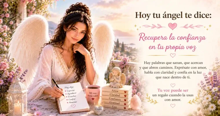 Hoy tu ángel te dice: Recupera la confianza en tu propia voz