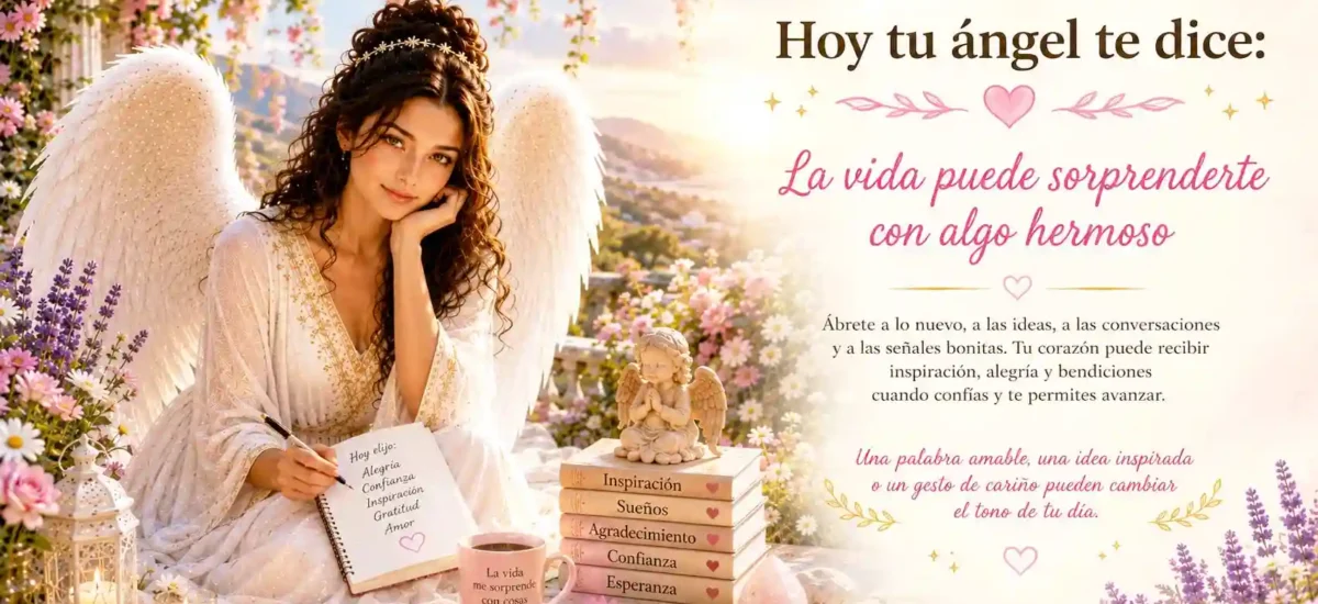 Hoy tu ángel te dice: La vida puede sorprenderte con algo hermoso