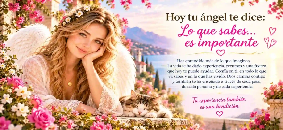 Hoy tu ángel te dice: Lo que sabes… es importante