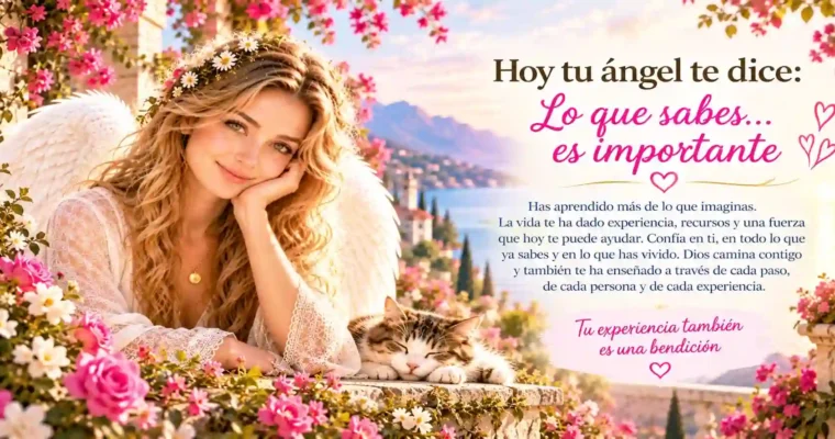 Hoy tu ángel te dice: Lo que sabes… es importante