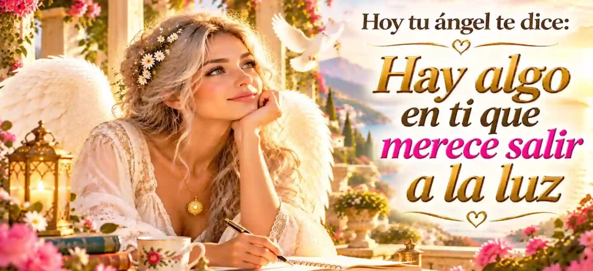 Hoy tu ángel te dice: Hay algo en ti que merece salir a la luz