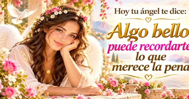 Hoy tu ángel te dice: Algo bello puede recordarte lo que merece la pena