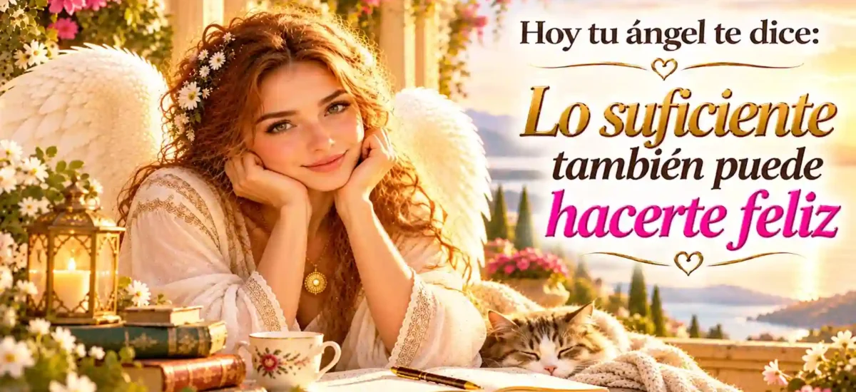 Hoy tu ángel te dice: Lo suficiente también puede hacerte feliz