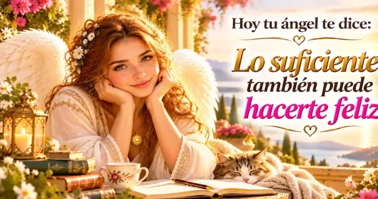 Hoy tu ángel te dice: Lo suficiente también puede hacerte feliz