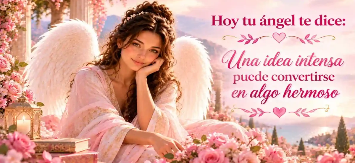 Hoy tu ángel te dice: Una idea intensa puede convertirse en algo hermoso