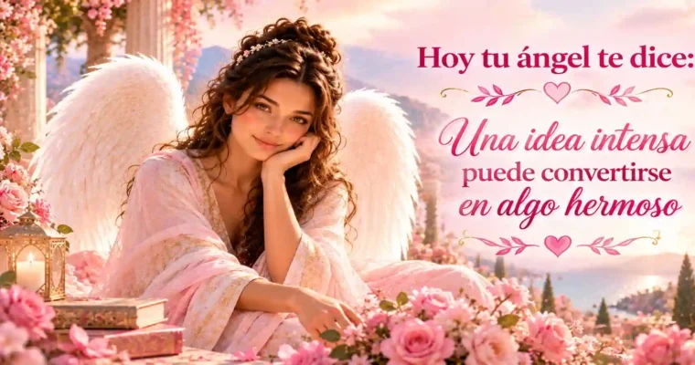 Hoy tu ángel te dice: Una idea intensa puede convertirse en algo hermoso