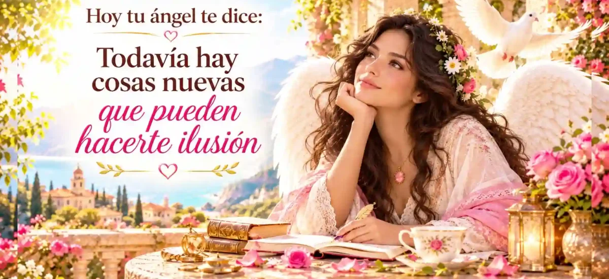 Hoy tu ángel te dice: Todavía hay cosas nuevas que pueden hacerte ilusión