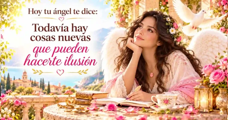 Hoy tu ángel te dice: Todavía hay cosas nuevas que pueden hacerte ilusión