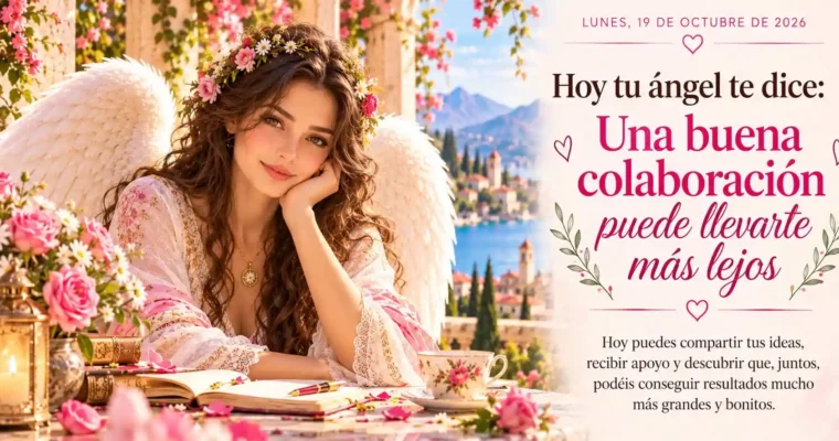 Hoy tu ángel te dice: Una buena colaboración puede llevarte más lejos