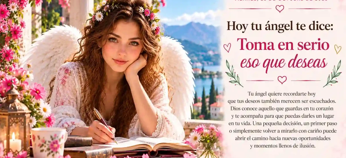 Hoy tu ángel te dice: Toma en serio eso que deseas