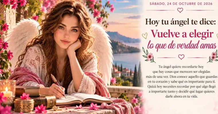 Hoy tu ángel te dice: Vuelve a elegir lo que de verdad amas